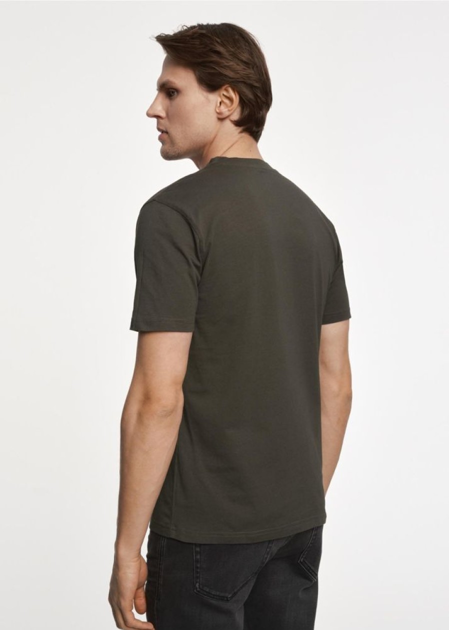 On OCHNIK T-Shirty | T-Shirt Meski Khaki Z Logo