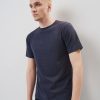 On OCHNIK T-Shirty | Granatowy T-Shirt Meski Z Monogramem