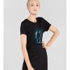 Ona OCHNIK T-Shirty | Czarny T-Shirt Damski Z Wilga