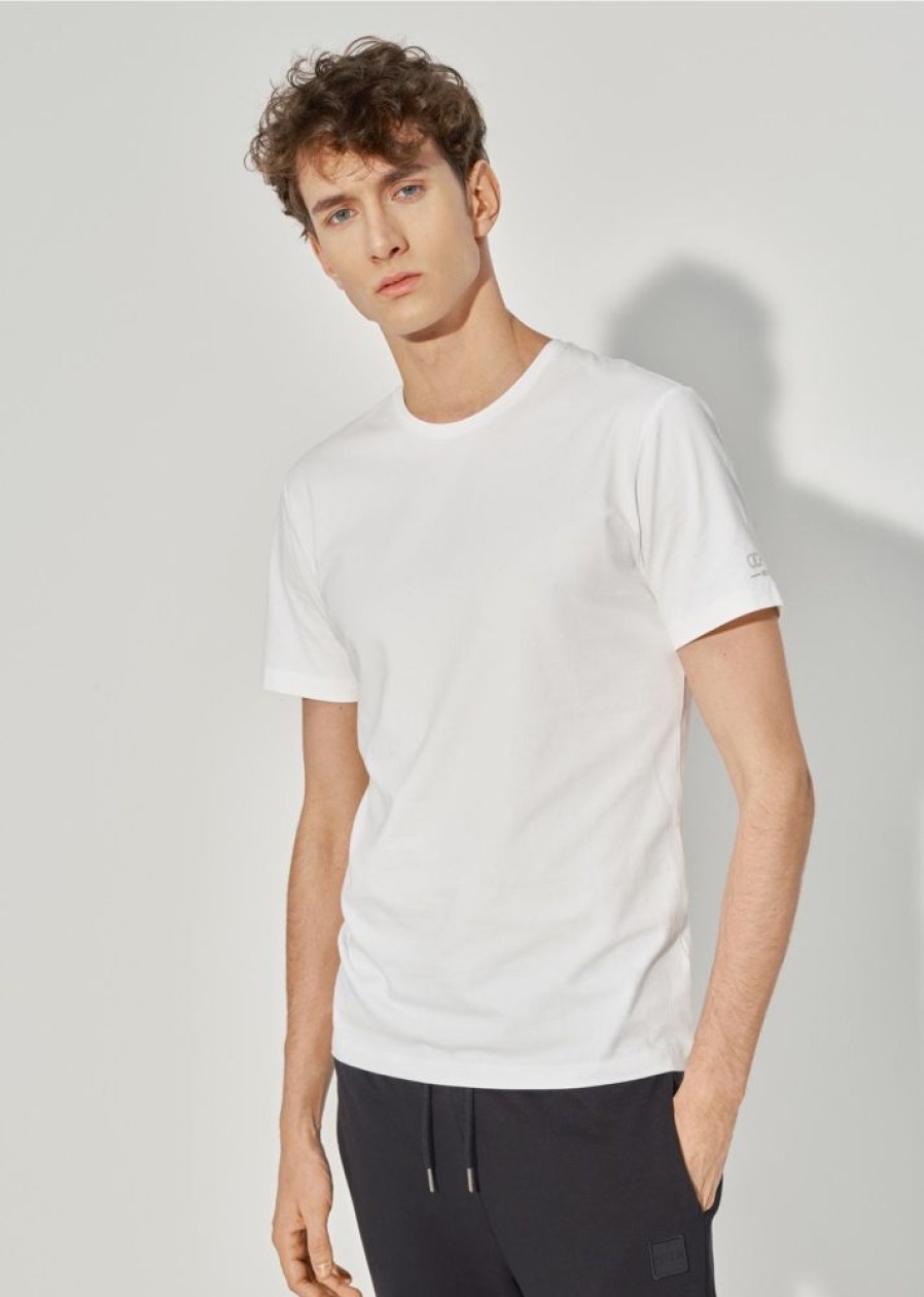 On OCHNIK T-Shirty | Bialy Basic T-Shirt Meski